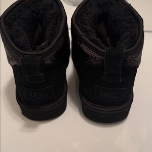 UGG Kids Black and Gray Boots